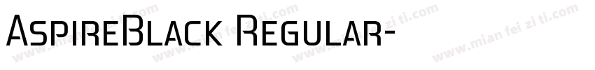AspireBlack Regular字体转换